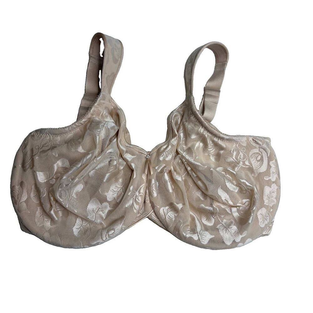 Wacoal Bra Nude Beige Tan  Full Figure Awareness 85567 Underwire Back Close 38H